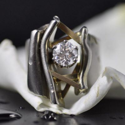 Jack Miller Designers Crinkle Engagement Ring