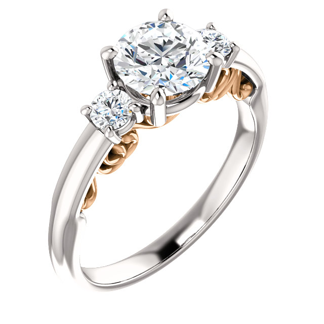 Custom 3 Stone Engagement Ring