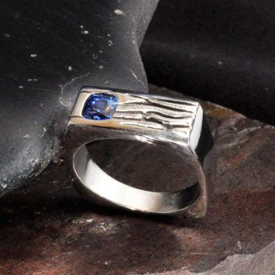 Custom Men's Sapphire Ring