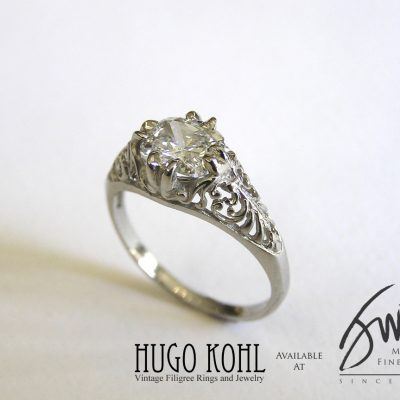 Hugo Kohl Vintage Filigree Ring